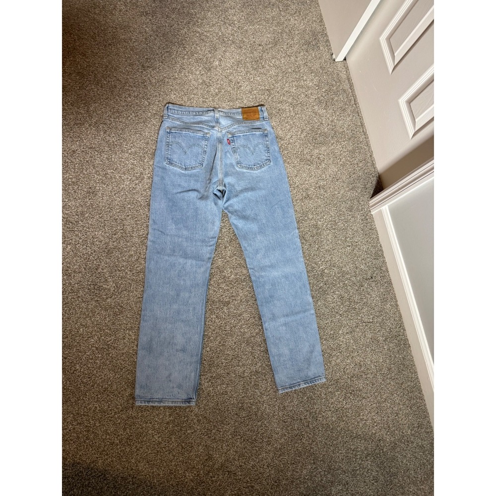 Levis Premium 501 Original Fit Jeans Light Wash Straight Leg W29 L30 - Picture 2 of 7